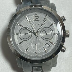 Michael Kors Silver Tone Chronograph Watch